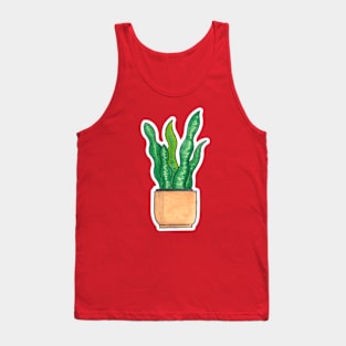 Snake Plant / Mother in Laws Tongue - House Plant Watercolour Tank Top